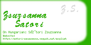 zsuzsanna satori business card